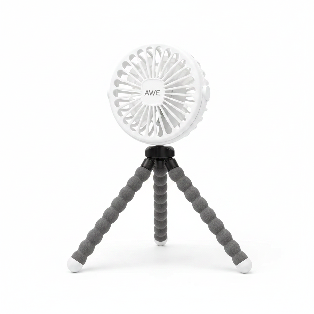 AWE Stroller Fan – White