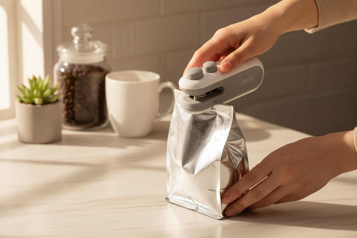 Bag Sealer In Use