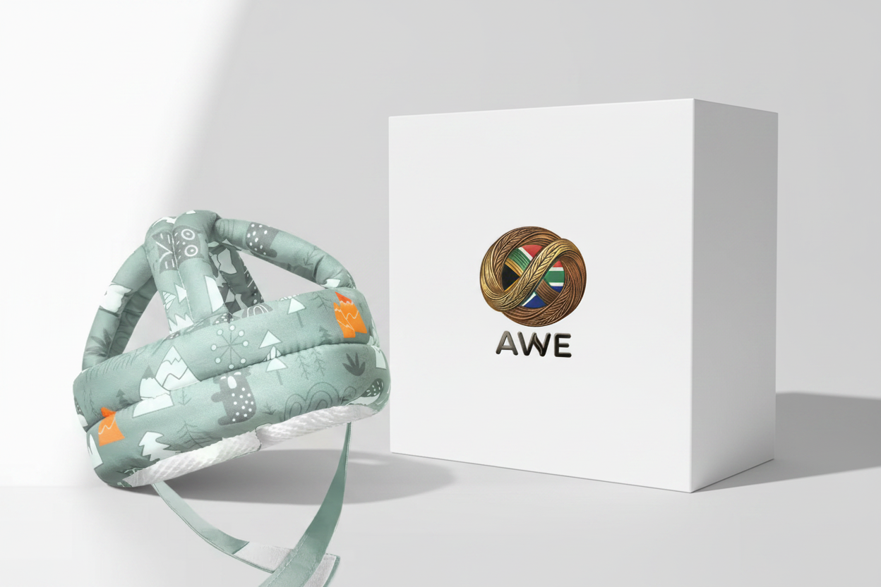 AWE™ Baby Safety Helmet with branded packaging
